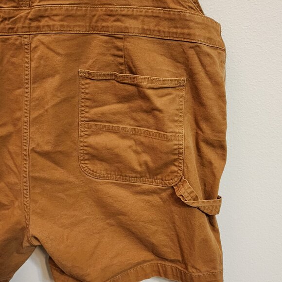 Carhartt Rugged Flex Relaxed Fit Canvas Brown Overall Shortall 2XL Hard Work - Picture 12 of 15